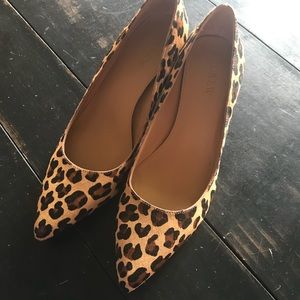 NWT J.Crew Esme Kitten Heels leopard print